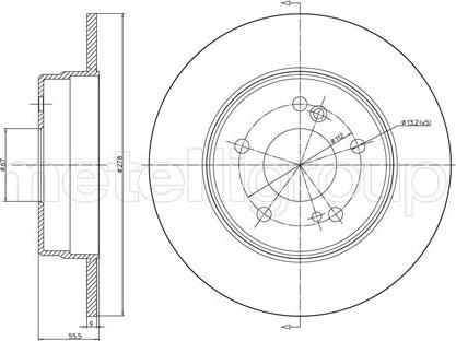 Fri.Tech. BD0133 - Тормозной диск avtokuzovplus.com.ua