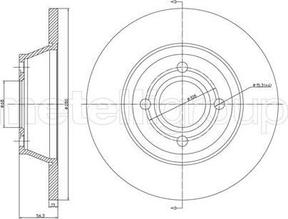 Mintex MDC776 - Тормозной диск avtokuzovplus.com.ua