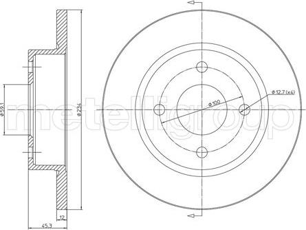 Fri.Tech. BD0138 - Тормозной диск autodnr.net