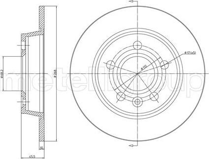 Fri.Tech. BD0139 - Тормозной диск avtokuzovplus.com.ua