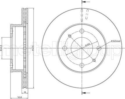 Fri.Tech. BD0141 - Тормозной диск avtokuzovplus.com.ua