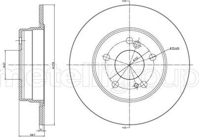 Fri.Tech. BD0147 - Тормозной диск avtokuzovplus.com.ua