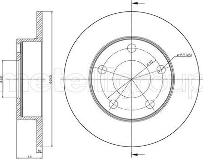 Fri.Tech. BD0154 - Тормозной диск avtokuzovplus.com.ua