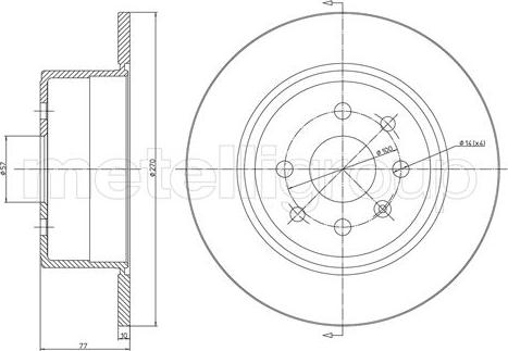 Fri.Tech. BD0184 - Тормозной диск avtokuzovplus.com.ua