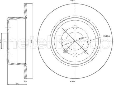 Fri.Tech. BD0190 - Тормозной диск avtokuzovplus.com.ua