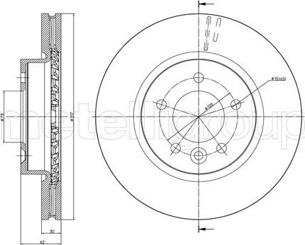 Fri.Tech. BD0206 - Тормозной диск avtokuzovplus.com.ua