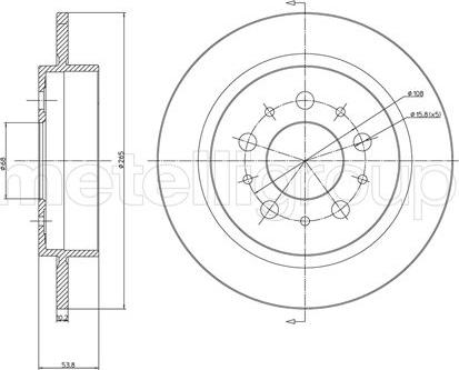 Fri.Tech. BD0207 - Тормозной диск avtokuzovplus.com.ua