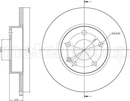 Fri.Tech. BD0232 - Тормозной диск avtokuzovplus.com.ua