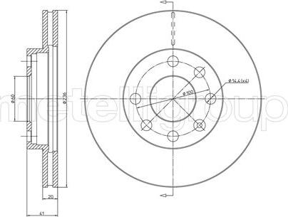 Fri.Tech. BD0240 - Гальмівний диск autocars.com.ua