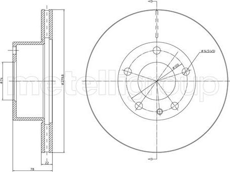 Fri.Tech. BD0245 - Тормозной диск avtokuzovplus.com.ua