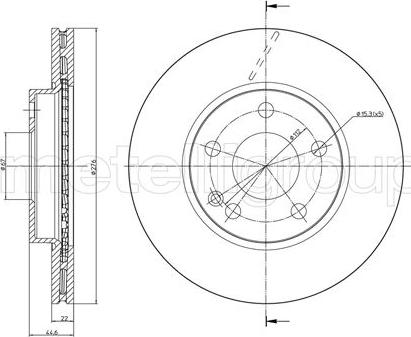 Fri.Tech. BD0247 - Тормозной диск avtokuzovplus.com.ua