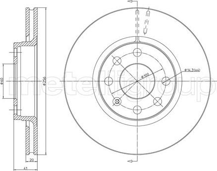 Fri.Tech. BD0265 - Тормозной диск avtokuzovplus.com.ua