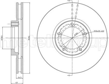 Fri.Tech. BD0267 - Тормозной диск avtokuzovplus.com.ua