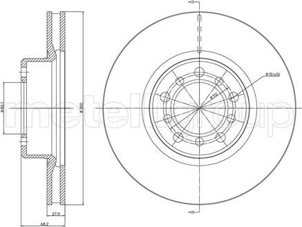 Fri.Tech. BD0279 - Тормозной диск avtokuzovplus.com.ua