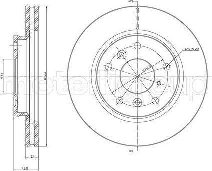 Fri.Tech. BD0291 - Тормозной диск avtokuzovplus.com.ua