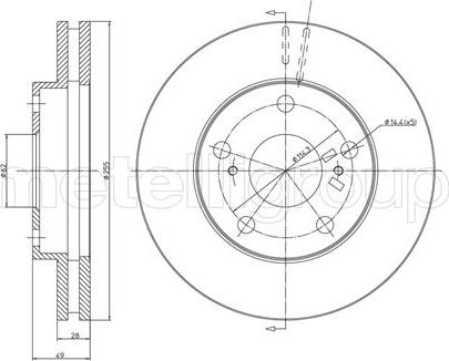 Fri.Tech. BD0299 - Тормозной диск avtokuzovplus.com.ua