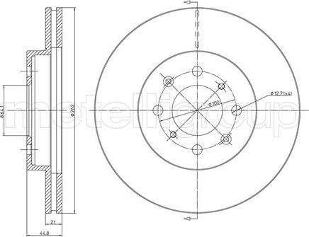 Fri.Tech. BD0300 - Тормозной диск avtokuzovplus.com.ua