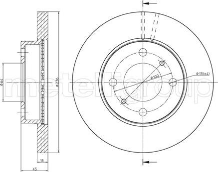 Fri.Tech. BD0305 - Тормозной диск avtokuzovplus.com.ua