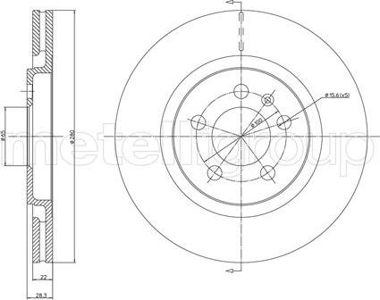 Fri.Tech. BD0307 - Тормозной диск avtokuzovplus.com.ua