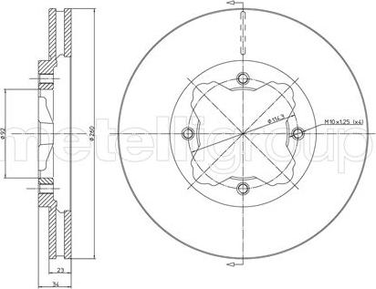 Fri.Tech. BD0355 - Тормозной диск avtokuzovplus.com.ua