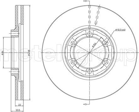 Fri.Tech. BD0364 - Тормозной диск avtokuzovplus.com.ua