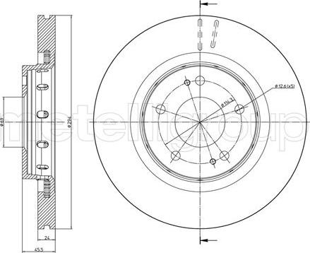 Fri.Tech. BD0366 - Тормозной диск avtokuzovplus.com.ua