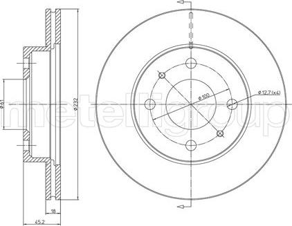 FOMAR Friction FO 2573 - Гальмівний диск autocars.com.ua