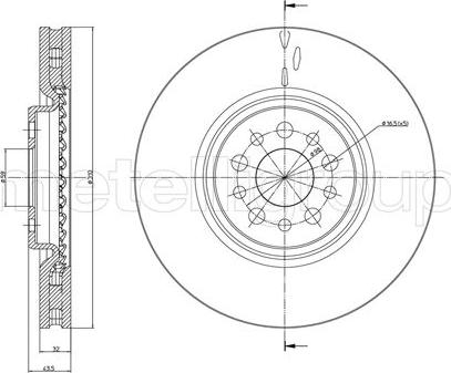 Fri.Tech. BD0404 - Тормозной диск avtokuzovplus.com.ua