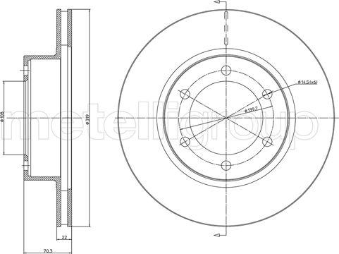 Fri.Tech. BD0427 - Тормозной диск avtokuzovplus.com.ua