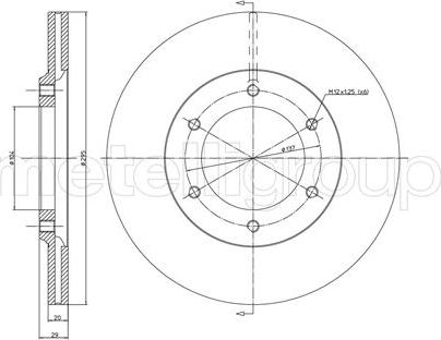 Fri.Tech. BD0432 - Тормозной диск avtokuzovplus.com.ua