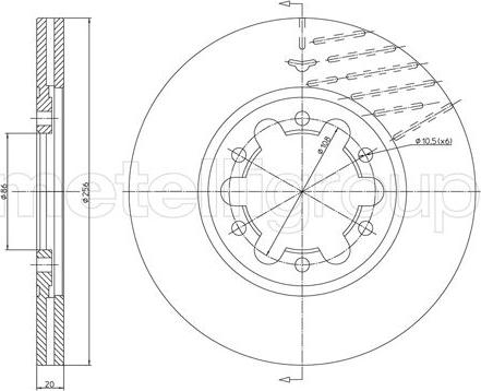 Fri.Tech. BD0434 - Тормозной диск avtokuzovplus.com.ua