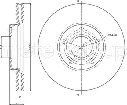 Fri.Tech. BD0471 - Тормозной диск avtokuzovplus.com.ua