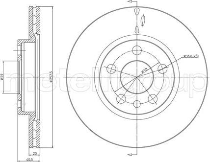 Fri.Tech. BD0499 - Тормозной диск avtokuzovplus.com.ua