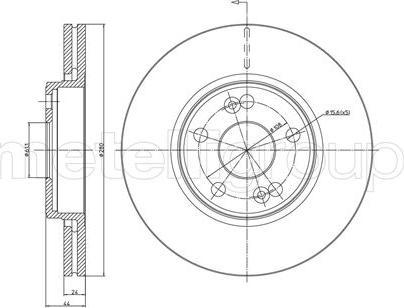 Fri.Tech. BD0507 - Тормозной диск avtokuzovplus.com.ua