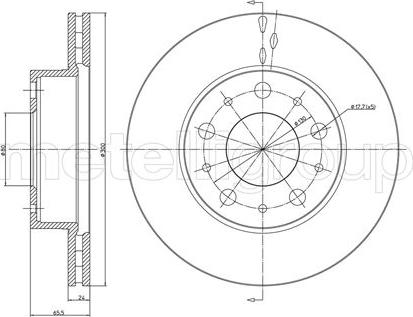 Fri.Tech. BD0547 - Тормозной диск avtokuzovplus.com.ua