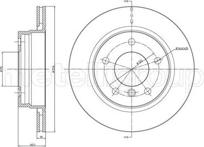 Fri.Tech. BD0550 - Тормозной диск avtokuzovplus.com.ua