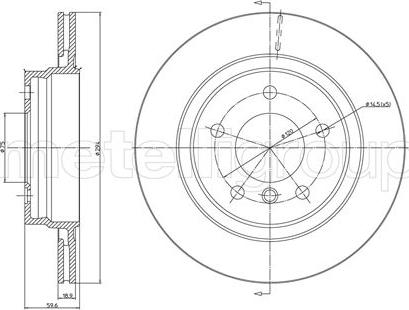 Fri.Tech. BD0552 - Тормозной диск avtokuzovplus.com.ua