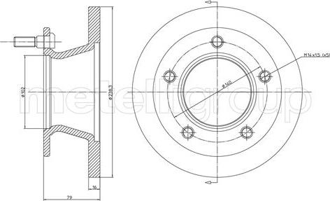 Fri.Tech. BD0627 - Тормозной диск avtokuzovplus.com.ua