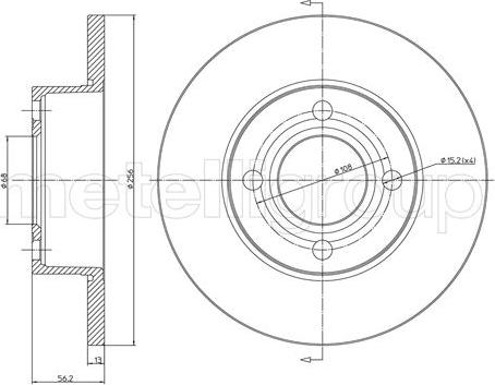 Fri.Tech. BD0630 - Тормозной диск avtokuzovplus.com.ua