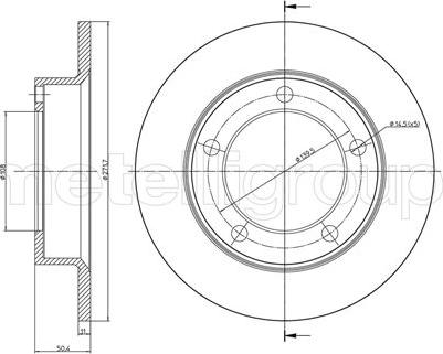 Fri.Tech. BD0652 - Тормозной диск avtokuzovplus.com.ua