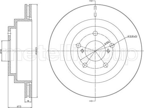 Fri.Tech. BD0683 - Тормозной диск autodnr.net