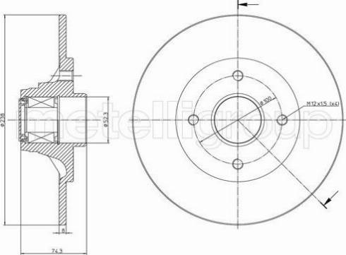 Fri.Tech. BD0688 - Тормозной диск avtokuzovplus.com.ua