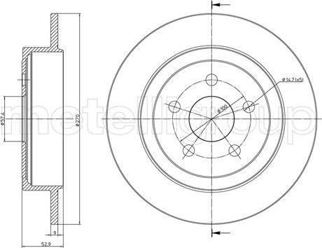 Fri.Tech. BD0690 - Тормозной диск avtokuzovplus.com.ua