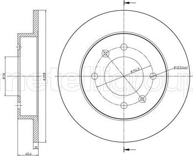 Fri.Tech. BD0694 - Тормозной диск avtokuzovplus.com.ua