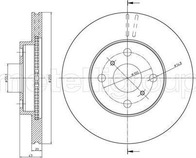 Fri.Tech. BD0721 - Тормозной диск avtokuzovplus.com.ua