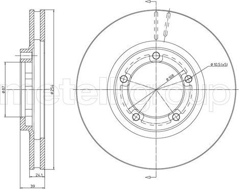 Fri.Tech. BD0727 - Тормозной диск avtokuzovplus.com.ua