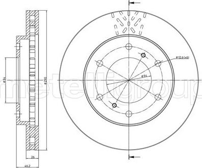 Fri.Tech. BD0730 - Тормозной диск avtokuzovplus.com.ua