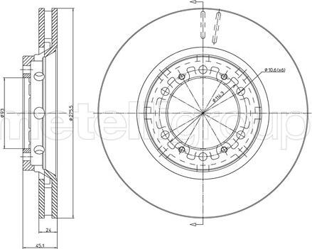 Fri.Tech. BD0731 - Тормозной диск autodnr.net