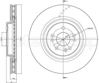 Fri.Tech. BD0737 - Тормозной диск avtokuzovplus.com.ua