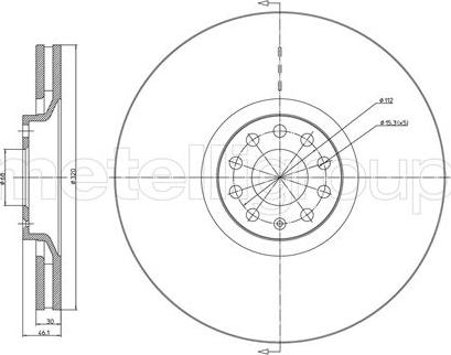 Fri.Tech. BD0738 - Тормозной диск avtokuzovplus.com.ua